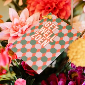 pakje creativiteit bloemen kadokaartje