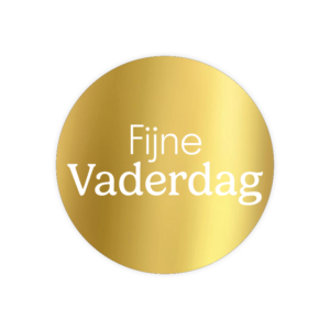 fijne vaderdag stickers | 50 mm - 6 stuks