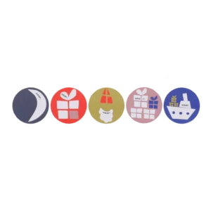 stickers sint mix 2 | 50 mm 6 stuks