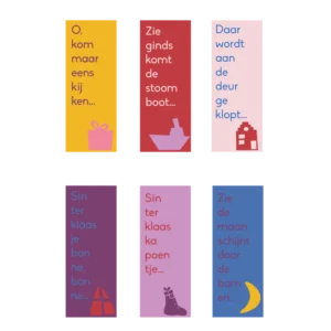 Sinterklaas stickers |  6 stuks